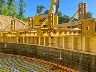 Radius Slab Edge Formwork and Bracing