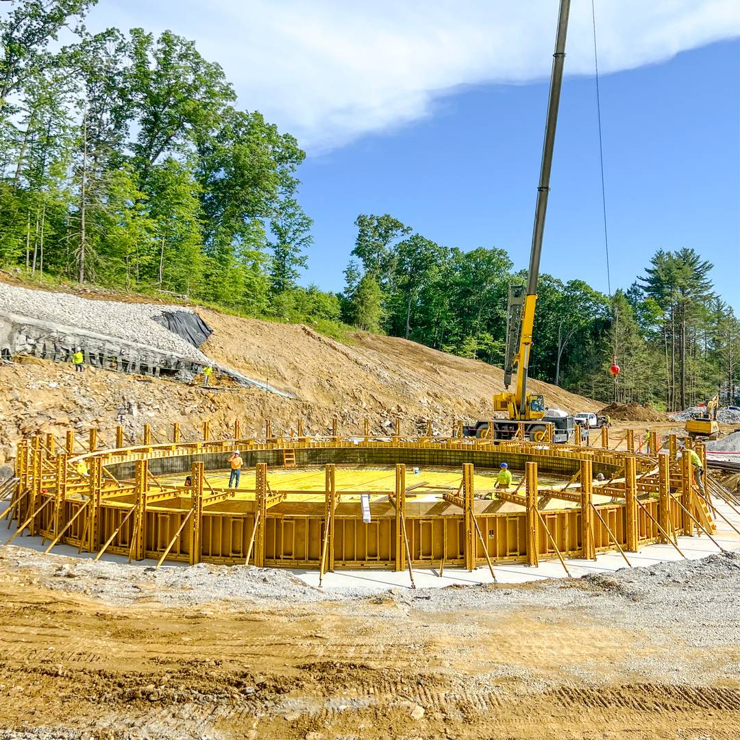 Radius Slab Edge Formwork and Bracing