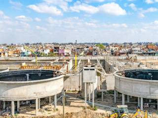 Treatment Plant using Formwork/Shuttering | Shoring for Conical Slab of Tank 
